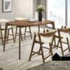 COUNTER HT. TABLE, EBIKON AND 4 CHAIRS