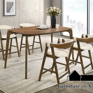 COUNTER HT. TABLE, EBIKON AND 4 CHAIRS